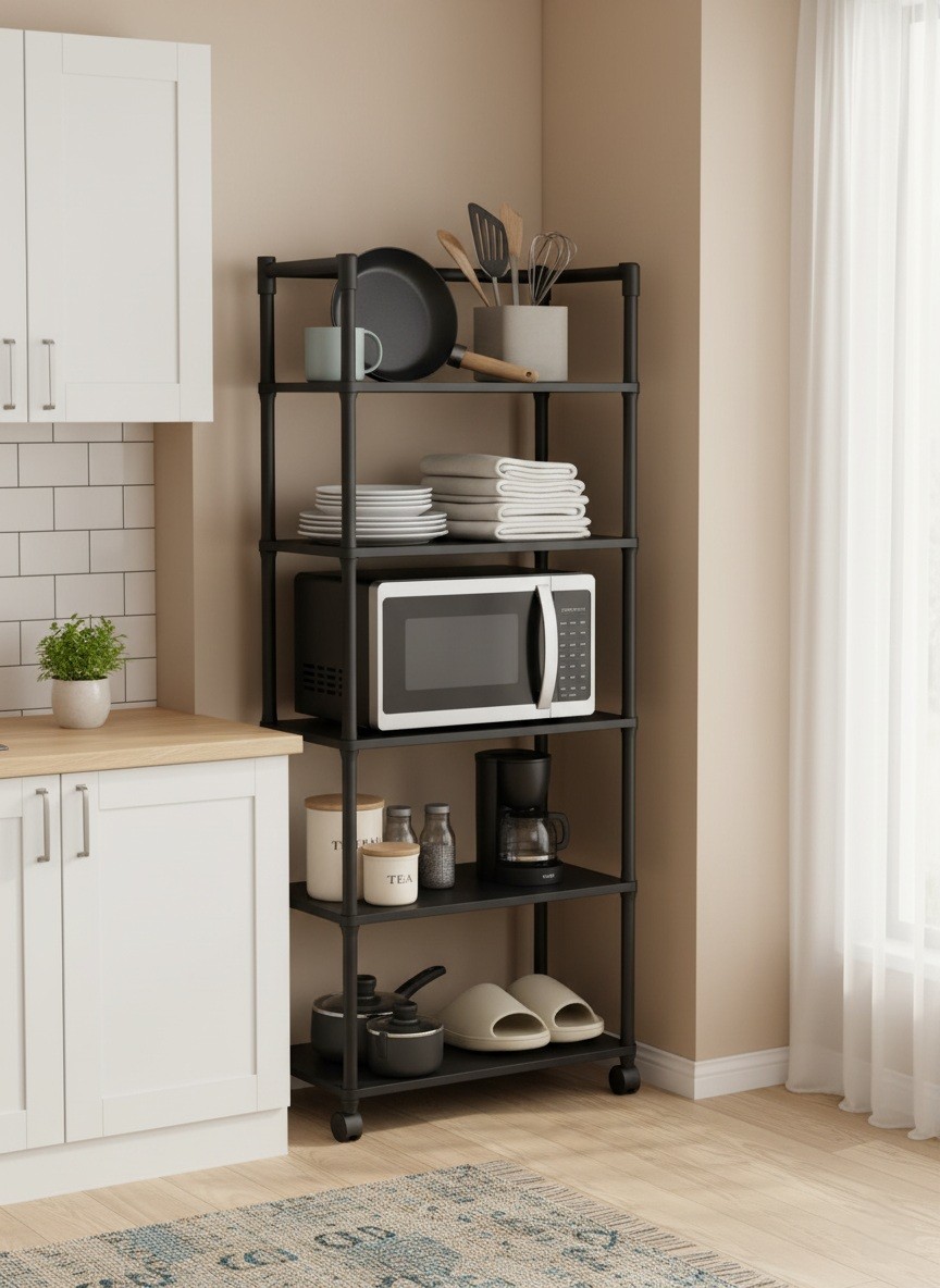 رف تخزين متعدد الطبقات - بدون حفر